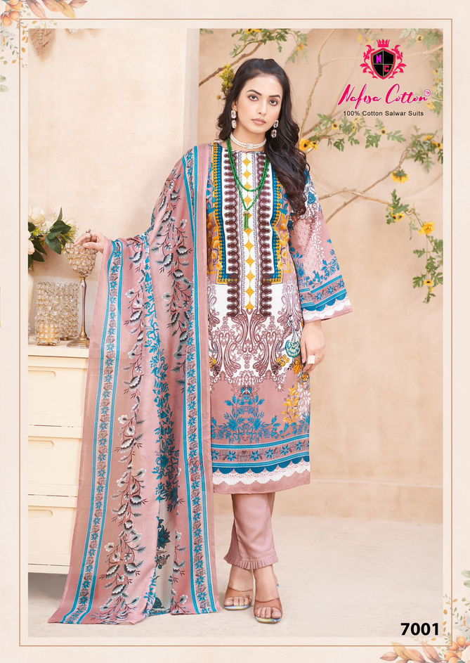 Mahera Vol 7 By Nafisa Karachi Cotton Dress Material Wholesale Price In Surat
